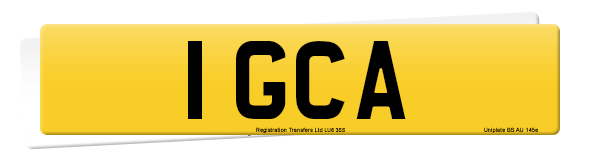 Registration number 1 GCA